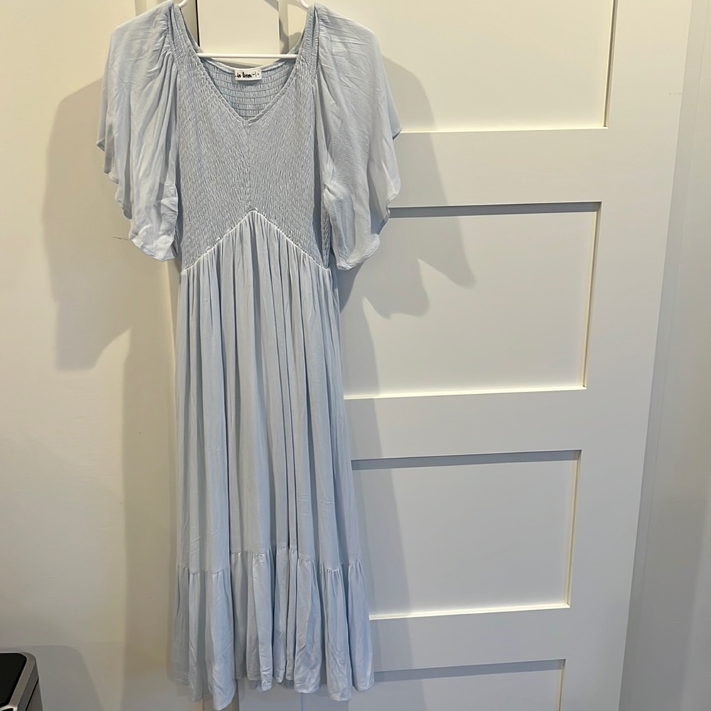 Womens light blue dress new without tags size L